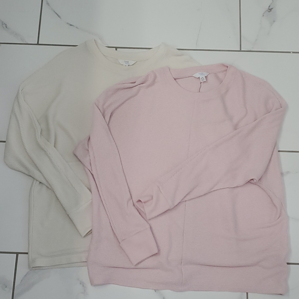 Time and Tru Ribbed Tops Size Medium